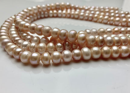 8mm 9mm Large Hole Round Button Natural Pink Freshwater Pearl Beads Hole 2.2 mm Genuine Natural Pink Rondelle Freshwater Pearls #1867