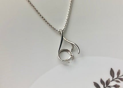One Piece 925 Sterling Silver/Gold Pendant Setting Findings For Half Drilled Pearls Cage Shape Design Pearl Mount DIY Jewelry #10345-A