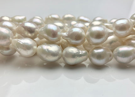 10x12-13x16 mm AAA Natural White Freshwater Baroque Pearl Beads Genuine High Luster And Top Quality Baroque Pearls #1931
