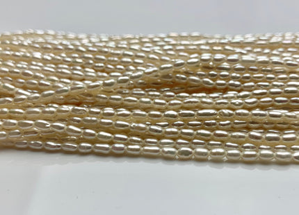 2.5x3-4 mm AAA Natural White Rice Tiny Seed Freshwater Pearl High Luster Seed Freshwater Pearls Genuine Natural Rice Freshwater Pearls #1266