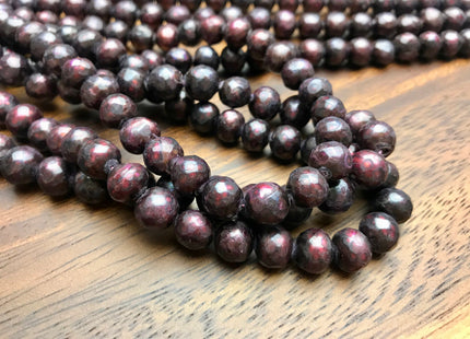 8.5-9 mm Burgundy Faceted Potato Freshwater Pearl Beads Rare Genuine Faceted Burgundy Red Color Freshwater Pearl Beads #1875