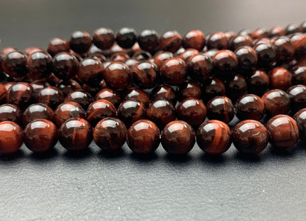 4mm 6mm 8mm 10mm 12mm AAA Smooth Round Mahogany Red Tiger Eye Gemstone Beads Top Quality Tiger Eye Beads #2286
