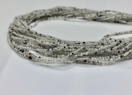2 mm 2.5 mm AAA Faceted Round Tiny Black Rutile Quartz Gemstone Bead Genuine Black Rutile Quartz Loose Bead 15.5 Inches Strand #2538