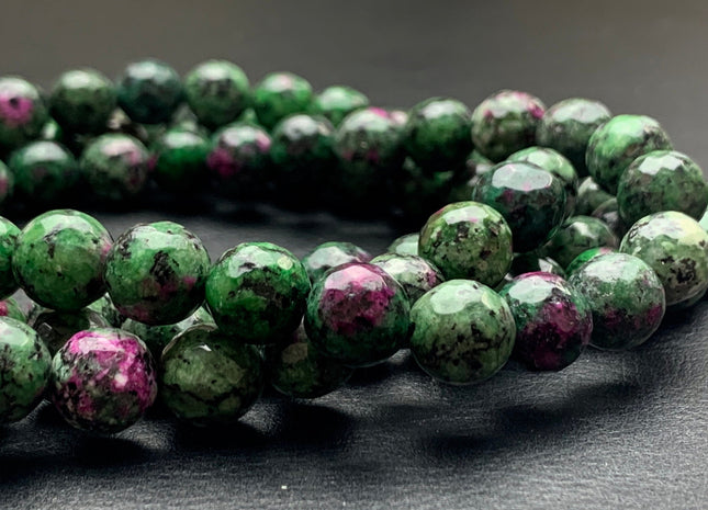 BEST DEAL 10 mm Faceted Round Fire Agate Gemstone Beads Heat Treated Mixed Ruby Zoisite Green Color Agate 15.5 Inches Strand #2703