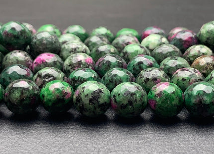 BEST DEAL 10 mm Faceted Round Fire Agate Gemstone Beads Heat Treated Mixed Ruby Zoisite Green Color Agate 15.5 Inches Strand #2703
