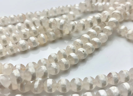 6 mm 8 mm 10 mm 12 mm AAA DZI Tibetan Agate Faceted Round Cream White Stripe Tibetan Agate Gemstone Loose Beads #2564