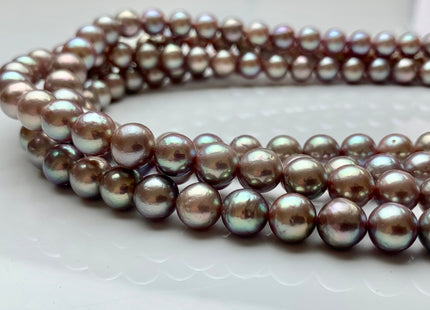 8-10 mm AAA Very Rare Natural Dark Mauve Pink Color Edison Baroque Freshwater Pearls Limited Edition Cultured Edison Baroque Pearls  #1969