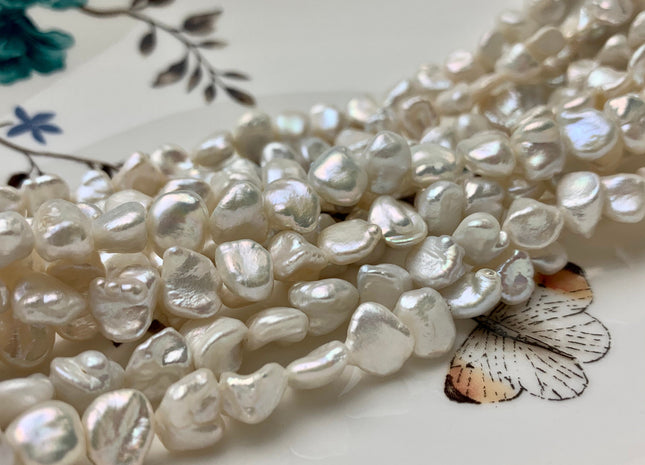 9 mm AAA Natural White Freshwater Keishi Nugget Pearl Beads Genuine Natural White Freshwater Keshi Pearls #1990