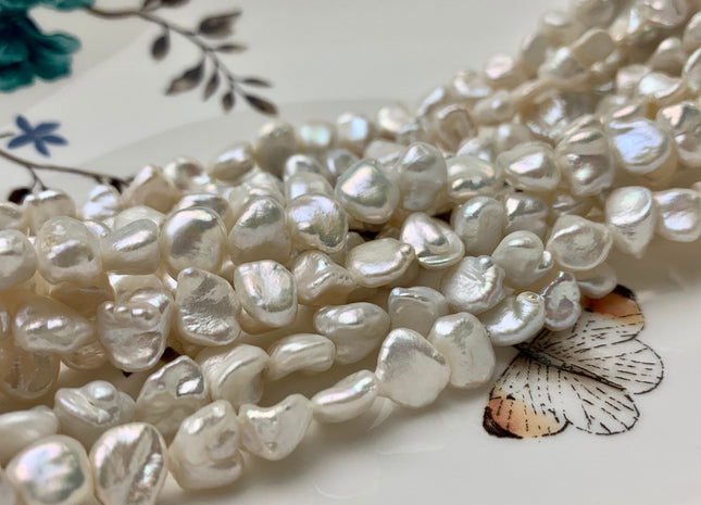 9 mm AAA Natural White Freshwater Keishi Nugget Pearl Beads Genuine Natural White Freshwater Keshi Pearls #1990