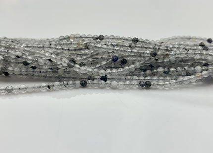 BEST DEAL 2 mm Natural Faceted Round Mixed Color Quartz Gemstone Beads Genuine Natural Quartz Gemstone Loose Beads 15.5 Inches Strand #2544