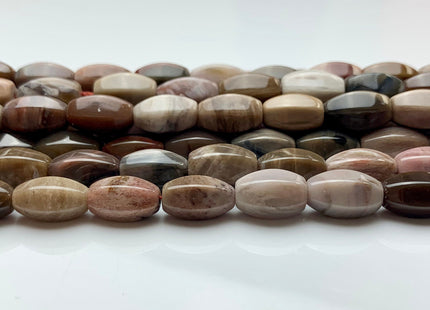 8x13 mm AAA Faceted Barrel Shape Natural Petrified Wood Beads Taupe Beige Brown Color High Quality Gemstone 15.5 Inches Strand #2725