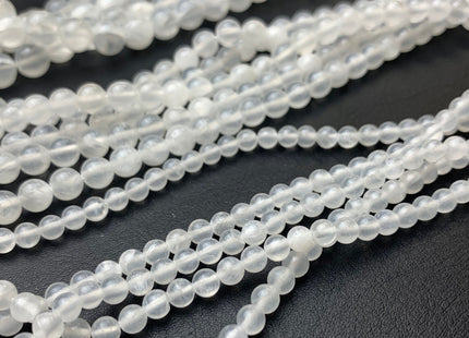 4mm 6mm 8mm 10mm Natural Color Smooth Round Selenite Gemstone Beads Genuine Selenite Gemstone Loose Beads 15.5 Inches Strand #2811