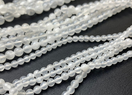 4mm 6mm 8mm 10mm Natural Color Smooth Round Selenite Gemstone Beads Genuine Selenite Gemstone Loose Beads 15.5 Inches Strand #2811