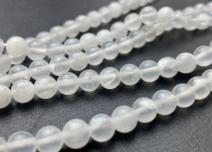 4mm 6mm 8mm 10mm Natural Color Smooth Round Selenite Gemstone Beads Genuine Selenite Gemstone Loose Beads 15.5 Inches Strand #2811