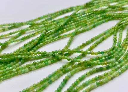 BEST DEAL 2 mm Faceted Round Tiny Green Garnet Gemstone Beads Genuine Natural Green Garnet Loose Beads 15.5 Inches Strand #2633