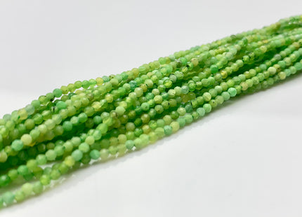 BEST DEAL 2 mm Faceted Round Tiny Green Garnet Gemstone Beads Genuine Natural Green Garnet Loose Beads 15.5 Inches Strand #2633