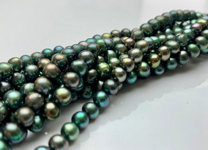 5-6 mm Olive Green Color Potato Freshwater Pearl Beads Genuine High Luster Green Color Freshwater Pearls #1906