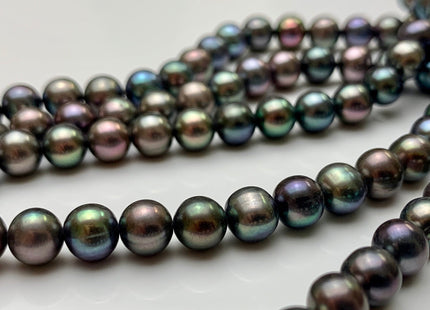 5.5-6.5 mm AAA Peacock Color Potato Freshwater Pearl Beads Genuine Very High Luster Smooth And Shiny Freshwater Peacock Colored Pearls #1997