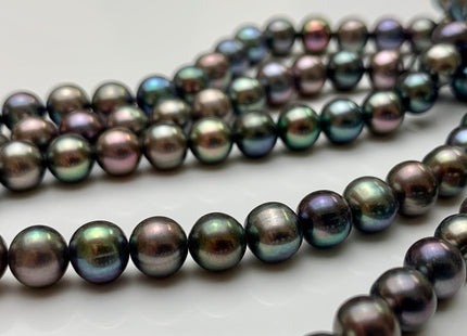 5.5-6.5 mm AAA Peacock Color Potato Freshwater Pearl Beads Genuine Very High Luster Smooth And Shiny Freshwater Peacock Colored Pearls #1997