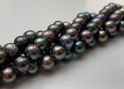 5.5-6.5 mm AAA Peacock Color Potato Freshwater Pearl Beads Genuine Very High Luster Smooth And Shiny Freshwater Peacock Colored Pearls #1997