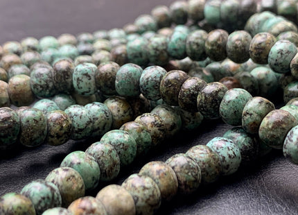 5x8 mm Natural Smooth Rondelle Africa Turquoise Beads Natural Turquoise Loose Beads 15.5 Inches Strand #2911