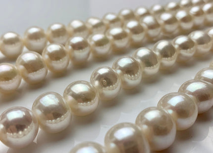 10.5-11.5 mm AAA Extra Shiny Natural White Potato Freshwater Pearls Genuine High Luster White Cultured Freshwater Pearl Beads #206