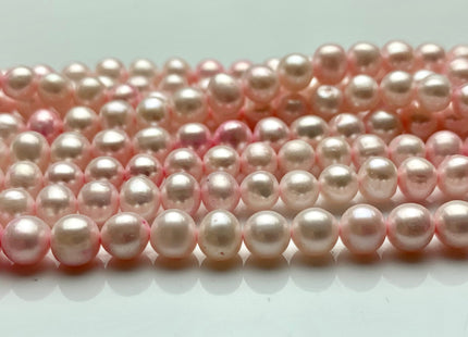 6 mm Baby Pink Color Potato Freshwater Pearl Beads Genuine Light Baby Pink Freshwater Pearls #11009
