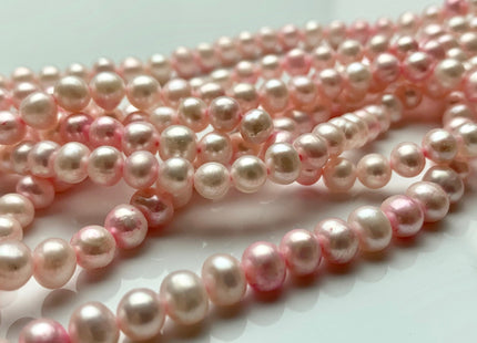 6 mm Baby Pink Color Potato Freshwater Pearl Beads Genuine Light Baby Pink Freshwater Pearls #11009