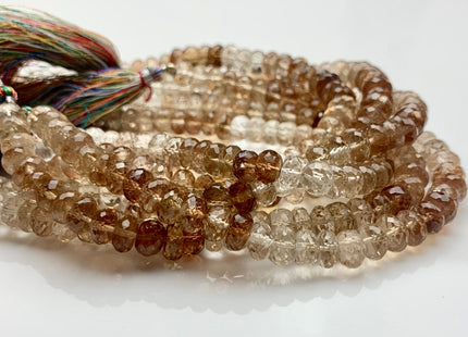 6mm 7mm 8mm 9mm AAA 100% All Natural Faceted Rondelle Imperial Topaz Genuine Top Quality Clear Shiny Imperial Topaz 8 inches Strand #2929