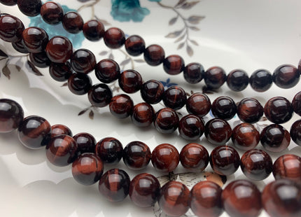 4mm 6mm 8mm 10mm 12mm AAA Smooth Round Mahogany Red Tiger Eye Gemstone Beads Top Quality Tiger Eye Beads #2286