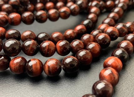 4mm 6mm 8mm 10mm 12mm AAA Smooth Round Mahogany Red Tiger Eye Gemstone Beads Top Quality Tiger Eye Beads #2286