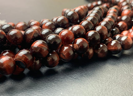 4mm 6mm 8mm 10mm 12mm AAA Smooth Round Mahogany Red Tiger Eye Gemstone Beads Top Quality Tiger Eye Beads #2286