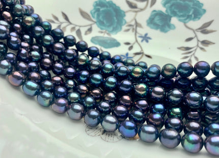 8 mm AAA Blue Peacock Edison Baroque Freshwater Pearls Genuine Rare Cultured High Luster Smooth And Shiny Edison Baroque Pearls #P1016