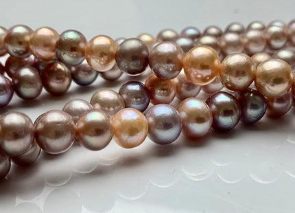 8-10 mm AA Very Rare Natural Multi Mauve Pink Color Edison Baroque Freshwater Pearls Genuine High Luster Potato Shape Edison Pearls #1972