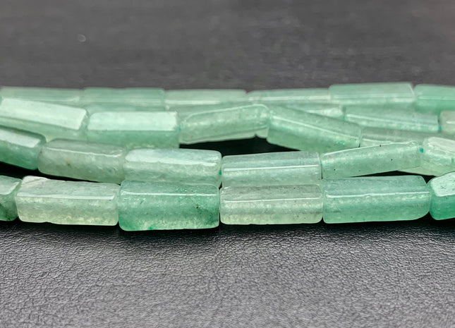 4-5x13 mm Cuboid Tube Shape Green Color Aventurine Gemstone Beads Green Aventurine Loose Beads 15.5 Inches Strand #2958