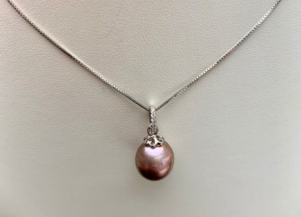 One Piece 925 Sterling Silver Pendant Cap Setting Finding For Half Drilled Pearl Genuine 925 Sterling Silver W/CZ Pendant DIY Jewelry #10035