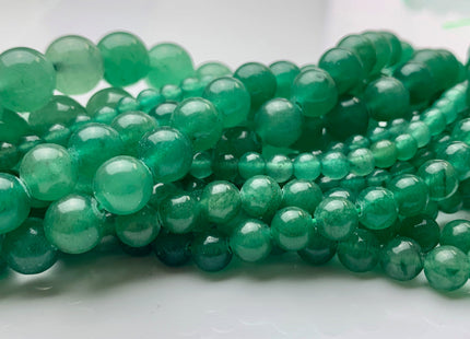4 mm 6 mm 8 mm 10 mm 12 mm Smooth Round Green Color Aventurine Gemstone Beads Natural Green Aventurine Loose Beads 15.5 Inches Strand #2978