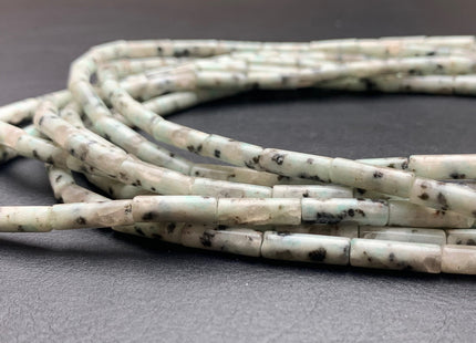 4x13-14 mm Tube Shape Natural K2 Jasper Gemstone Beads Genuine Blue Gray Color K2 Jasper Gemstones Loose Beads 15.5 Inches Strand #2992