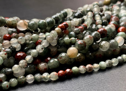 4mm 6mm 8mm 10mm AAA Faceted Round Africa Bloodstone Beads High Quality Round Africa Bloodstone Loose Beads 15.5 Inches Strand #2790