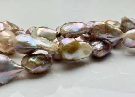 13x20-16x26 mm Natural Seaweed Mauve Pink  Irregular Baroque Freshwater Pearl Beads Genuine Natural Color Irregular Baroque Pearl  #P1034