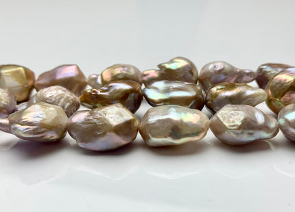 13x20-16x26 mm Natural Seaweed Mauve Pink  Irregular Baroque Freshwater Pearl Beads Genuine Natural Color Irregular Baroque Pearl  #P1034