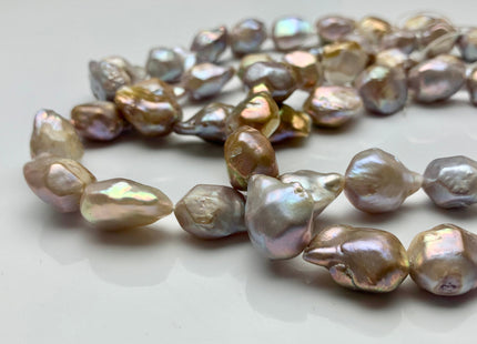 13x20-16x26 mm Natural Seaweed Mauve Pink  Irregular Baroque Freshwater Pearl Beads Genuine Natural Color Irregular Baroque Pearl  #P1034