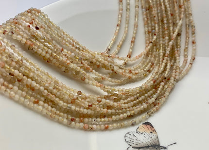 BEST DEAL 2 mm Natural Faceted Round Jade Gemstone Beads Genuine Golden Color Jade Gemstone Loose Beads 15.5 Inches Strand #3003