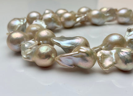 14-15x20 mm Natural Light Pink Or Pale Peach Pink Baroque Pearl Beads Rare Tear Drop Shape Genuine Baroque Pearls C Grade #P1032