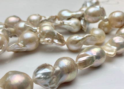 14-15x20 mm Natural Light Pink Or Pale Peach Pink Baroque Pearl Beads Rare Tear Drop Shape Genuine Baroque Pearls C Grade #P1032