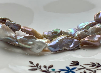 9-10x16-20 mm Biwa Stick Pearl Natural Seaweed Mauve Color Freshwater Pearl Beads Genuine Natural Biwa Stick Pearl #203