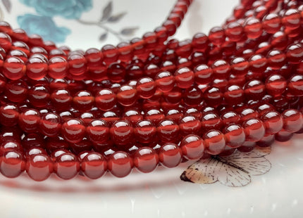 4mm 6mm 8mm 10mm 12mm 14mm AAA Natural Smooth Round Carnelian Beads July Birthstone Natural Dark Red Carnelian Beads 15 Inches Strand #2874
