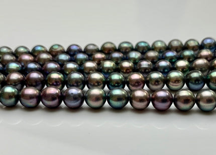 5.5-6.5 mm AAA Peacock Color Potato Freshwater Pearl Beads Genuine Very High Luster Smooth And Shiny Freshwater Peacock Colored Pearls #1997