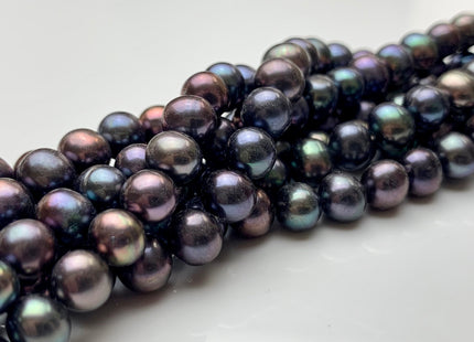 6.5-7 mm AA Rainbow Peacock Color Potato Freshwater Pearl Beads Genuine Freshwater Peacock Colored Pearls #1998