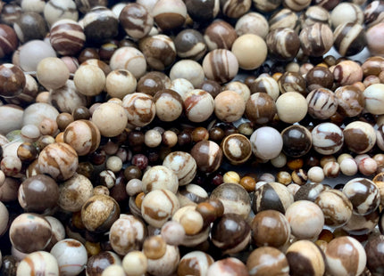 4mm 6mm 8mm 10mm Smooth Round Australian Outback Jasper Gemstone Beads Genuine Wooden Brown Color Jasper Loose Beads 15.5 Inches #2901